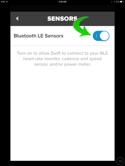Zwift Mobile Application Link (BTLE enable)