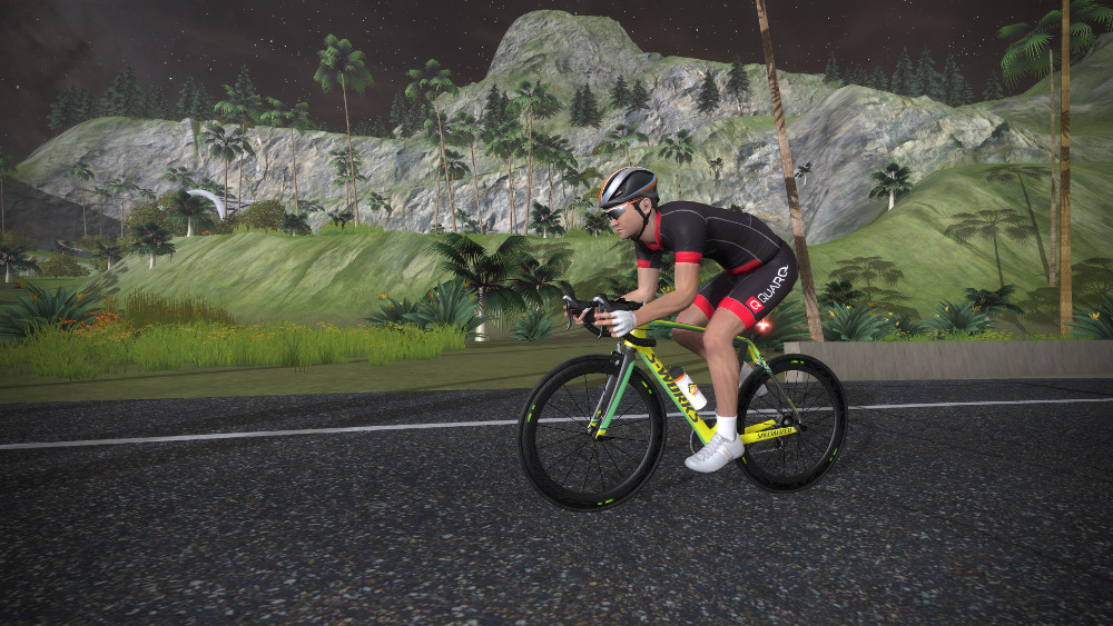 Clean Zwift screenshot without any panels