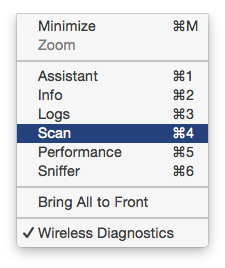 Opening Wireless Scanning on OS X