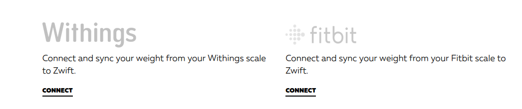 Zwift Withings and Fitbit partner connections