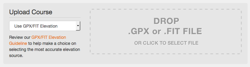 BestBikeSplit - Upload GPX