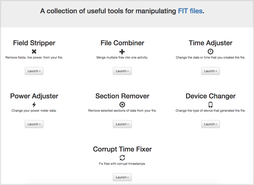 Fit File Tools