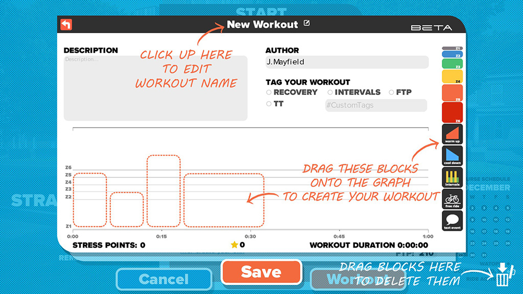 Zwift Workout Builder