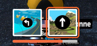 Zwift arrows, going straight